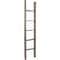 Ekena Millwork 15"W x 72"H x 3 1/2"D Vintage Farmhouse 5 Rung Ladder, Barnwood Decor Collection, Reclaimed Grey DECR015X072X04LDRGY - alternate 1
